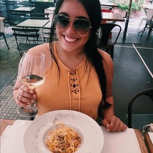 Forever 21 lace up halter tank